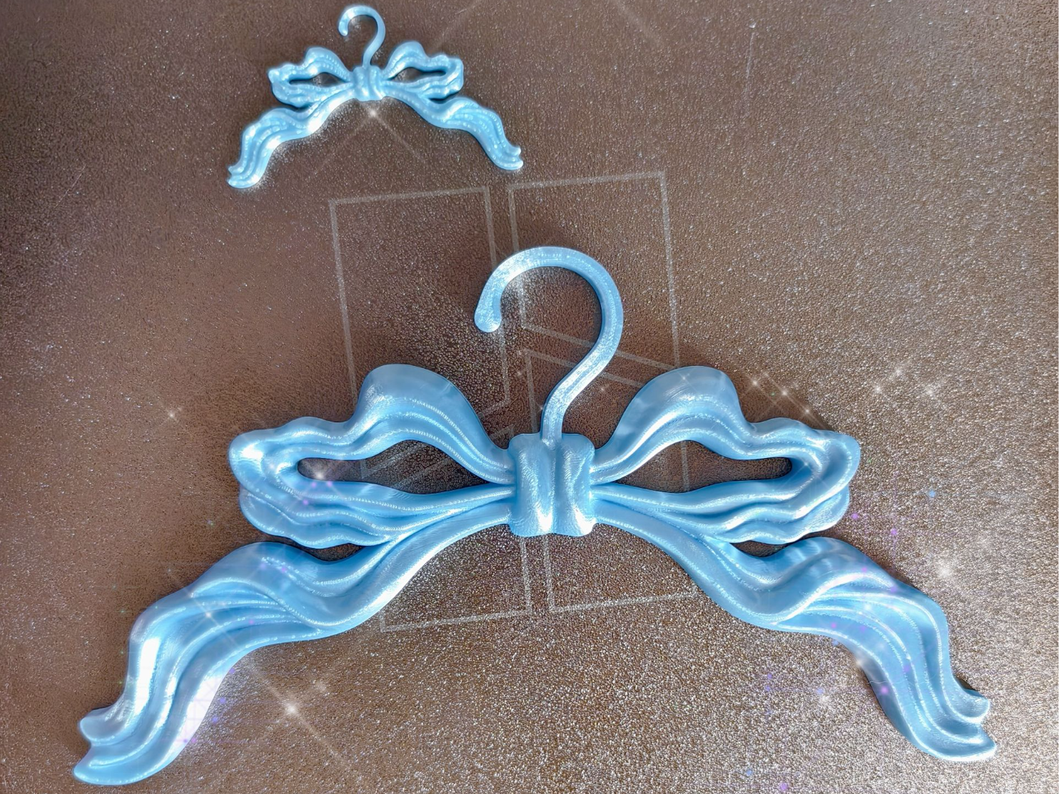 Miniatura 1 do modelo 3D 法式复古蝴蝶结衣架晾衣架多种尺寸