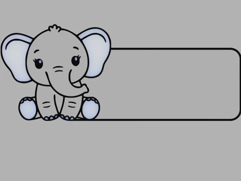 Cartoon Animal Name Tags