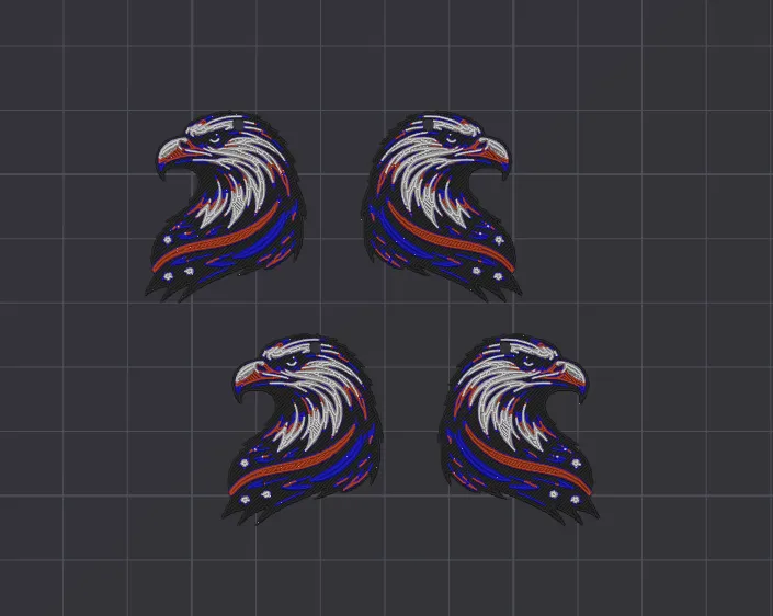 Patriotic Eagle - Independence Day Earrings view 3