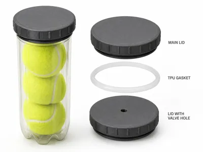 Tennis ball lid