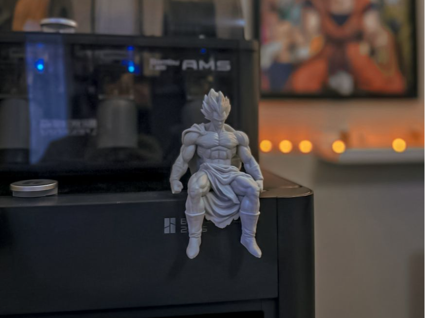 Vegeta greek God sitting