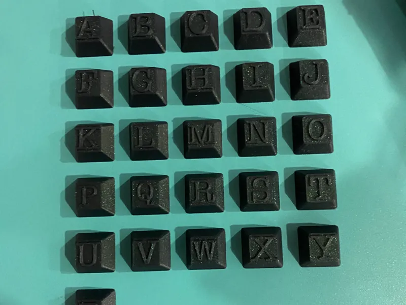 Keycap Alphabet, made by me an eleven year old