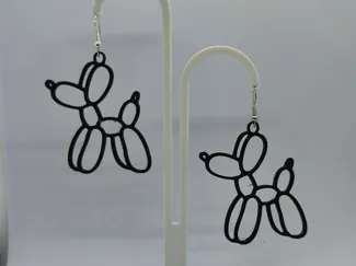 Pendientes perro globo