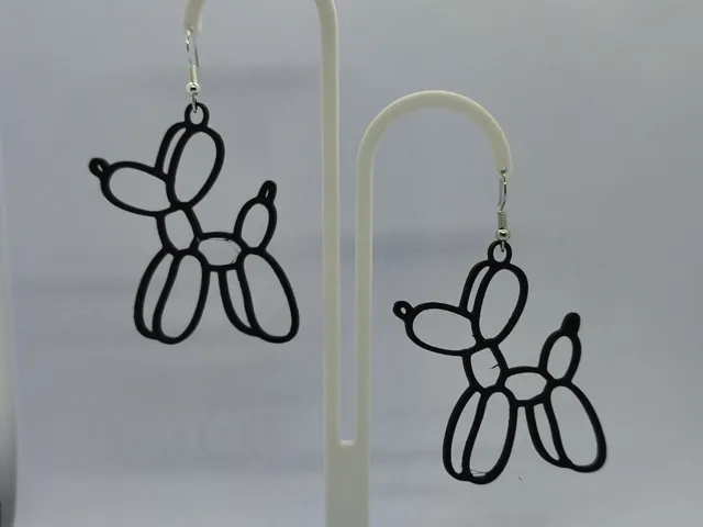 Pendientes perro globo