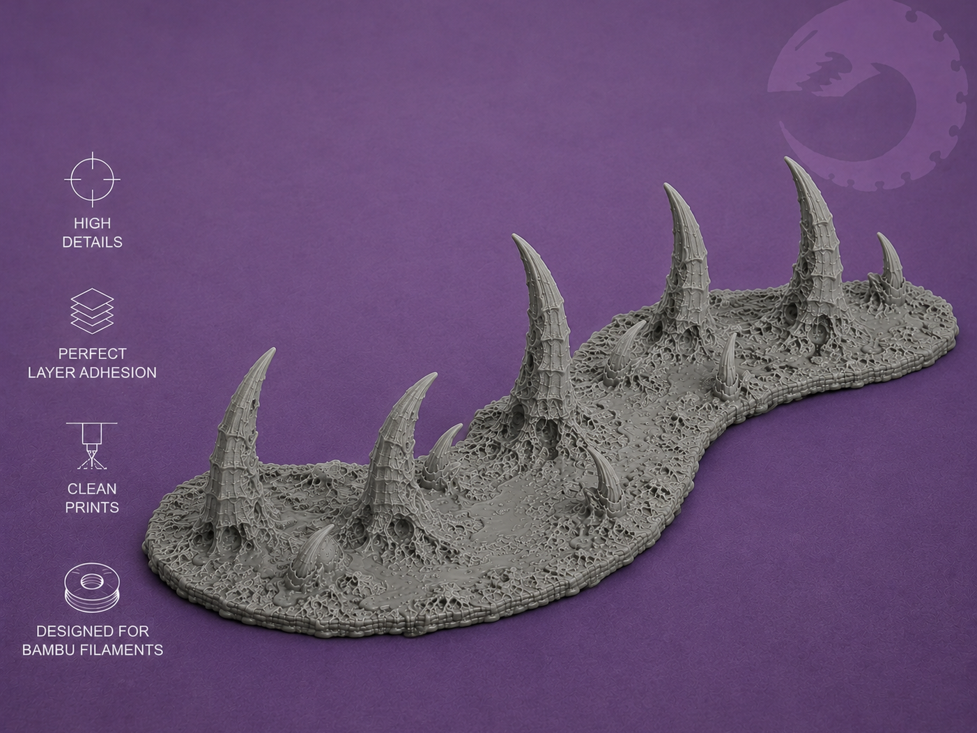 Tyranid-Inspired Claw Wall – Organic Alien Terrain