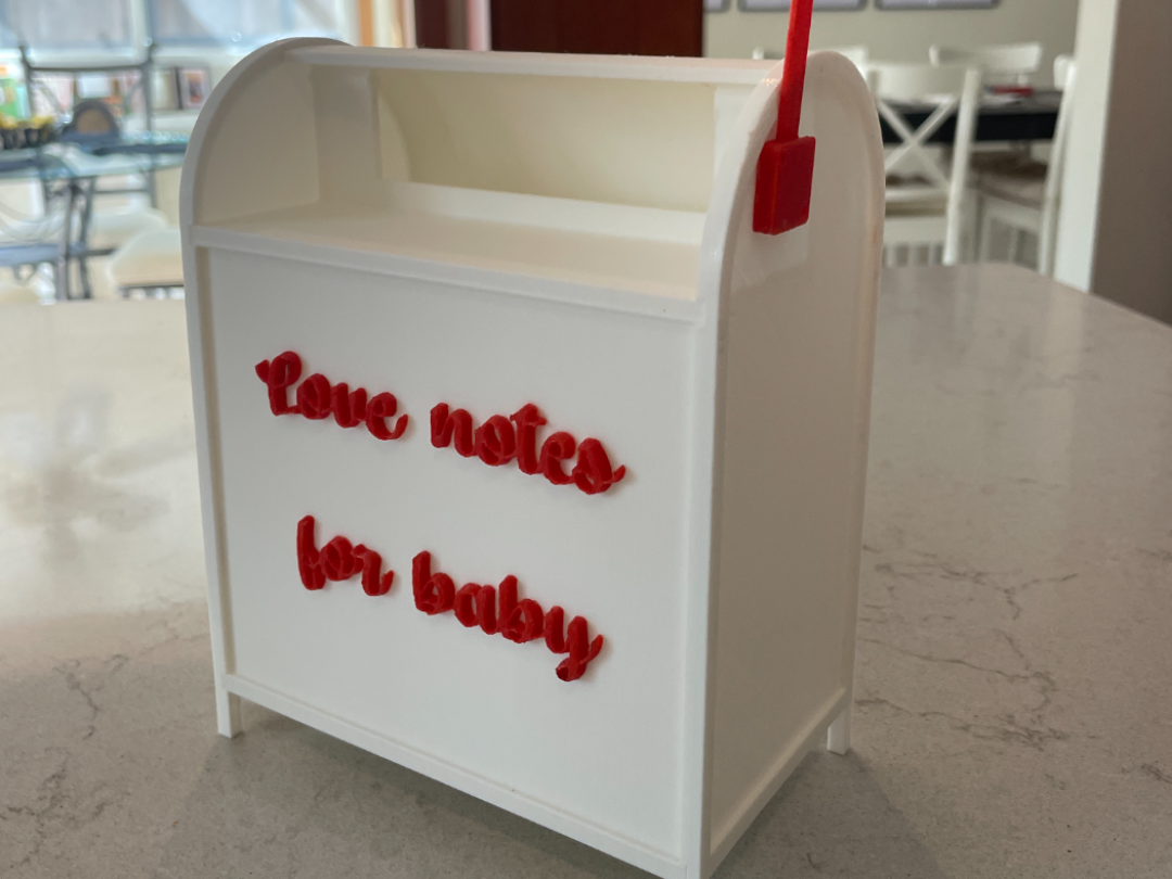 Letters Mailbox - Baby Shower - Notes Box