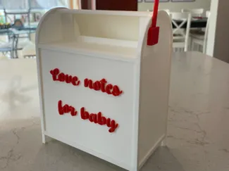 Letters Mailbox - Baby Shower - Notes Box