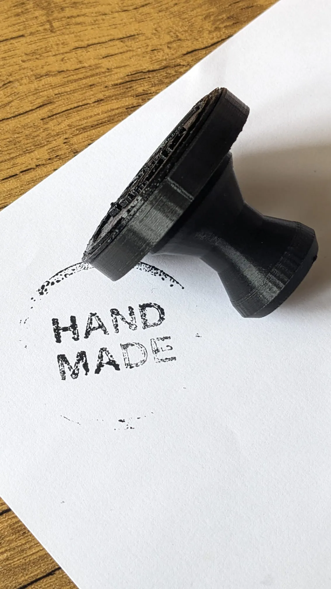 Customizable Text Stamp: Clay, Soap, Leather, Ink view 2