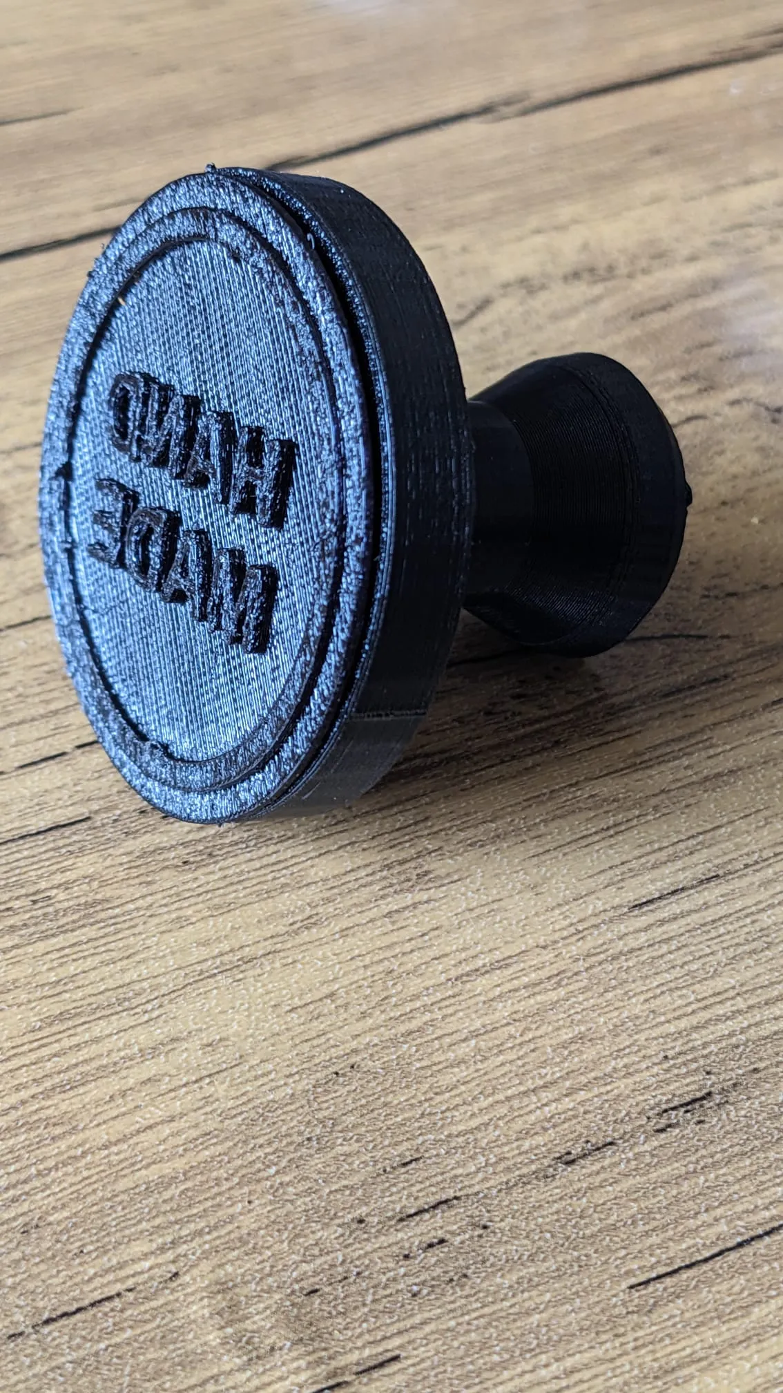 Customizable Text Stamp: Clay, Soap, Leather, Ink view 3