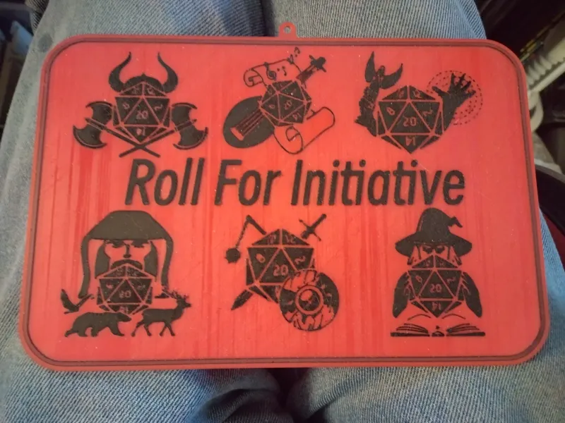 Roll For Initiative Sign