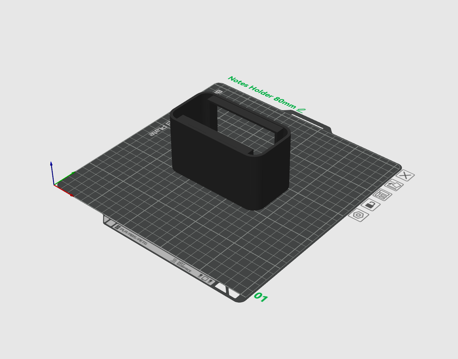 Miniatura 1 do modelo 3D Notes Holder - everyday essentials