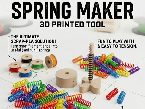 Accesorio de taller: SPRING MAKER TOOL — referencia de MakerWorld