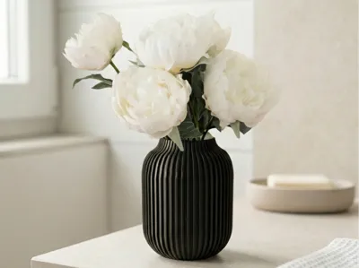 modern striped Vase