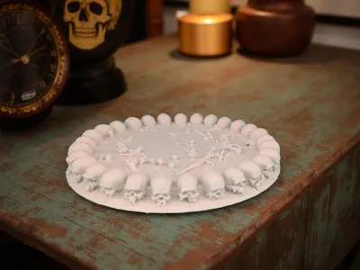 Skull Base Plate - Free 3D Print Model - MakerWorld