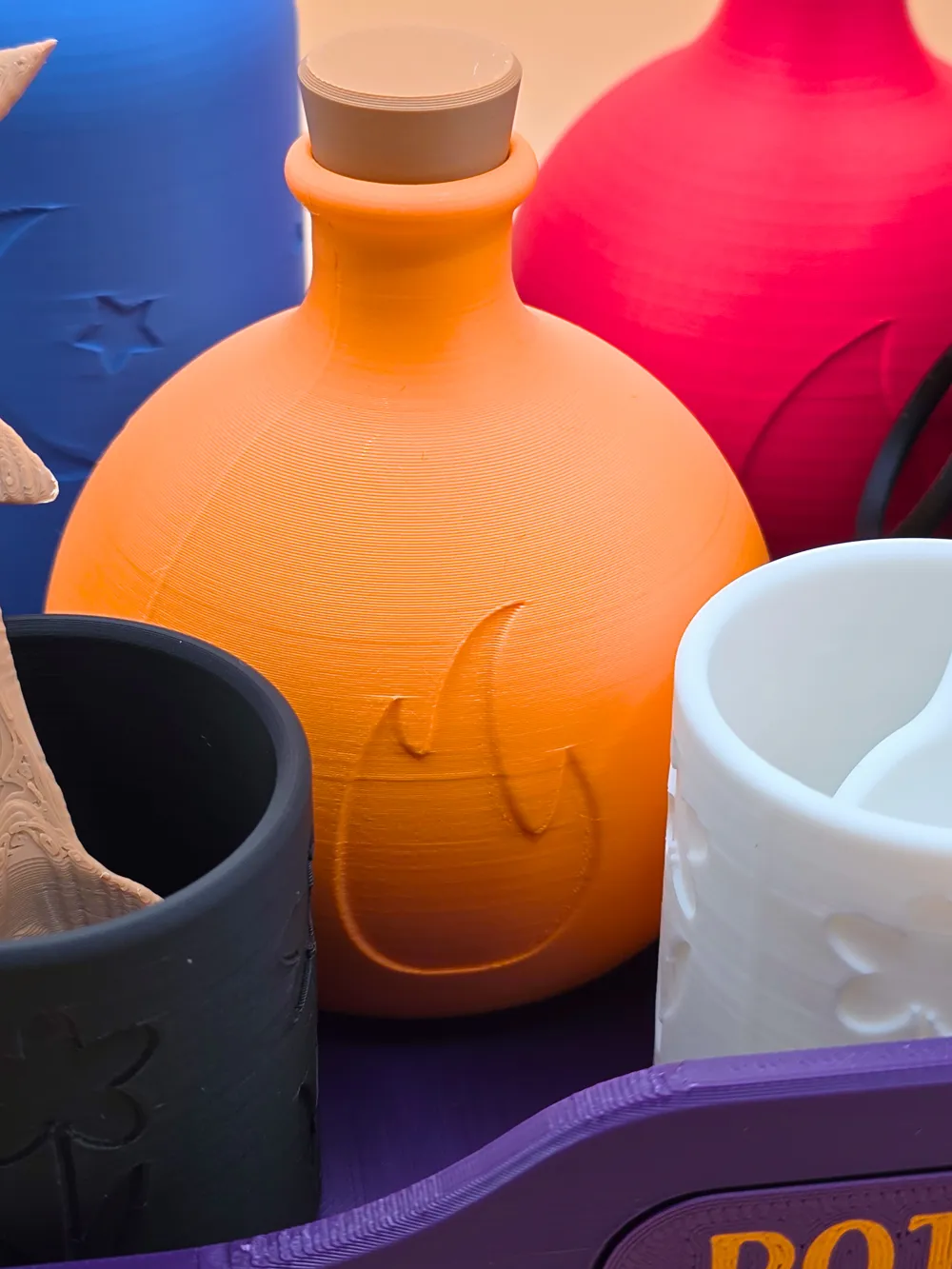 Magical Potion Set – Bottles, Cauldron & Tray - Free 3D Print Model ...