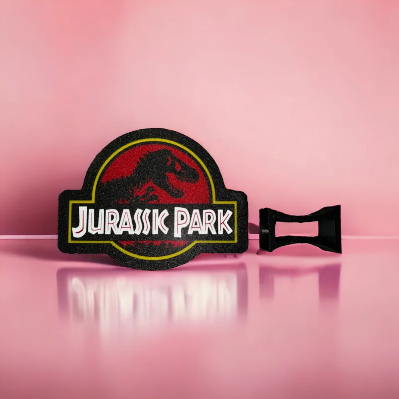 Jurassic Park Lightbox Lamp  LED Sign With Stand