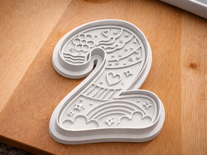 Number 2 Cookie Cutter | Birthday 2 Cookie Cutter