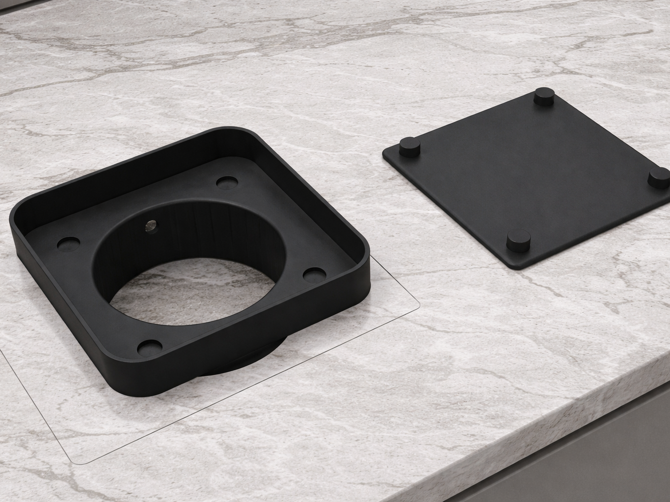 125mm Inline Fan Magnetic Wall Mount (Tile-Ready)