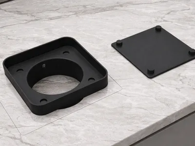 125mm Inline Fan Magnetic Wall Mount (Tile-Ready)