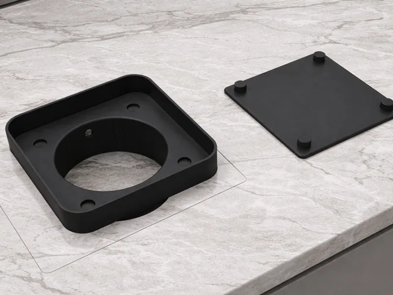 125mm Inline Fan Magnetic Wall Mount (Tile-Ready)