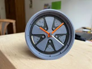 Porsche Fox Rim Clock / Porsche Fuchsfelge Uhr
