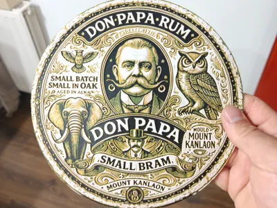 Don Papa Rum-HueForge Sign(Outdoor Kitchen Decor)