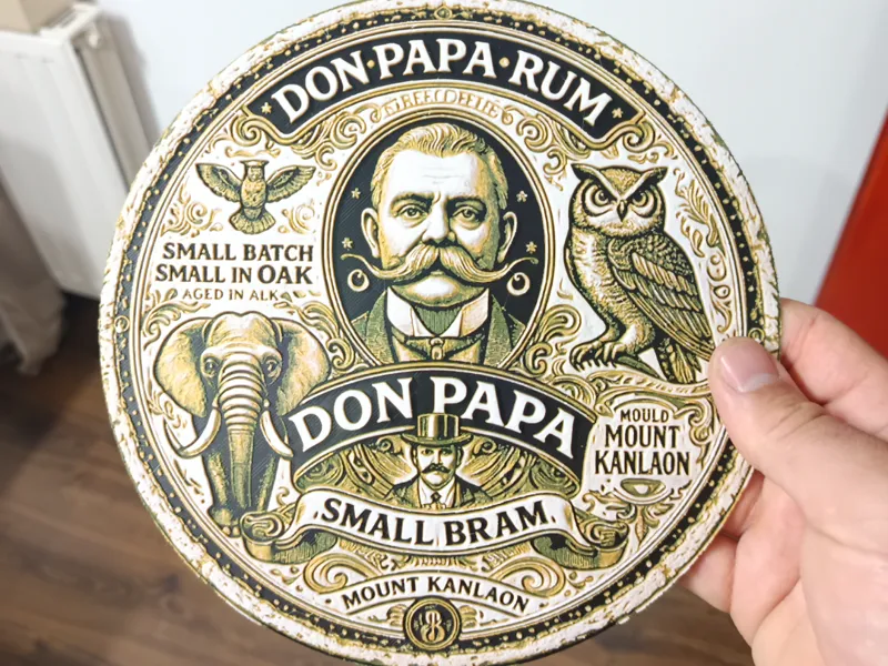 Don Papa Rum-HueForge Sign(Outdoor Kitchen Decor)