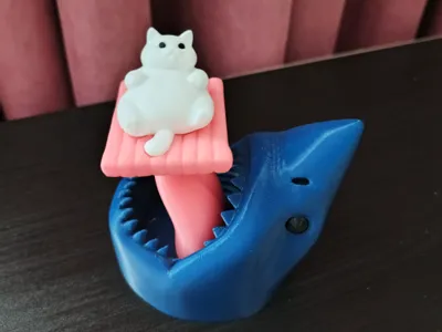 swimming cat