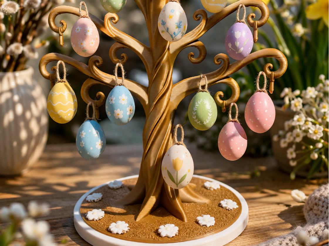 Easter Egg Display Tree Elegant Decorative Holder