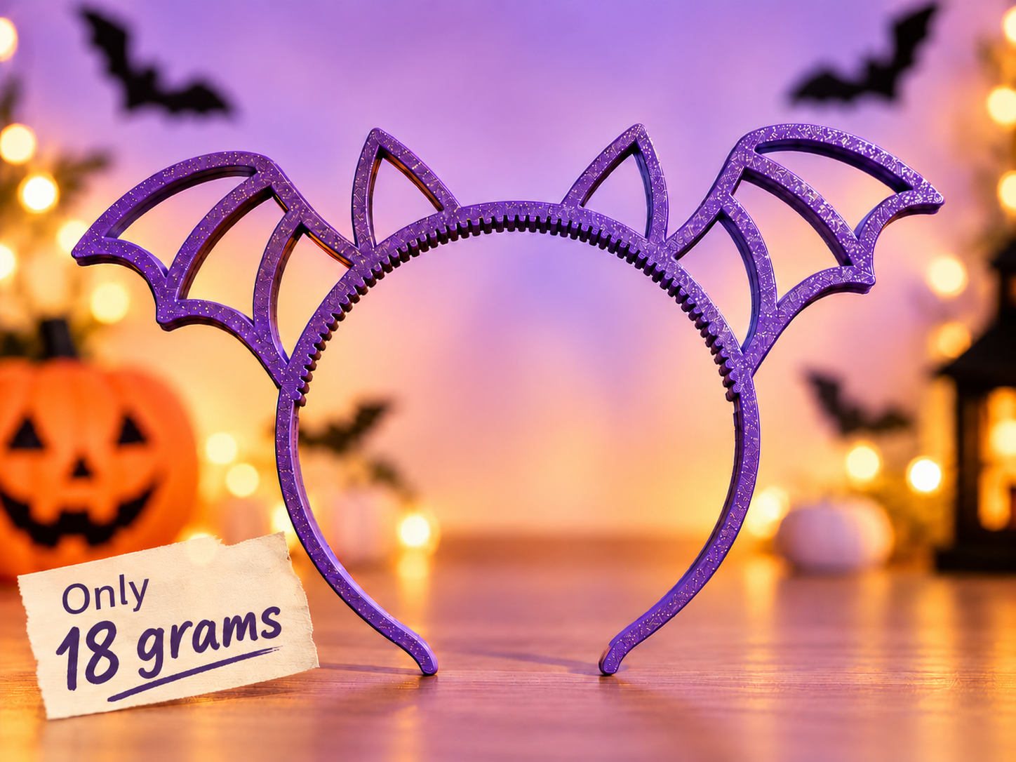 Fledermaus-Haarreif – perfekt für Halloween! - 1