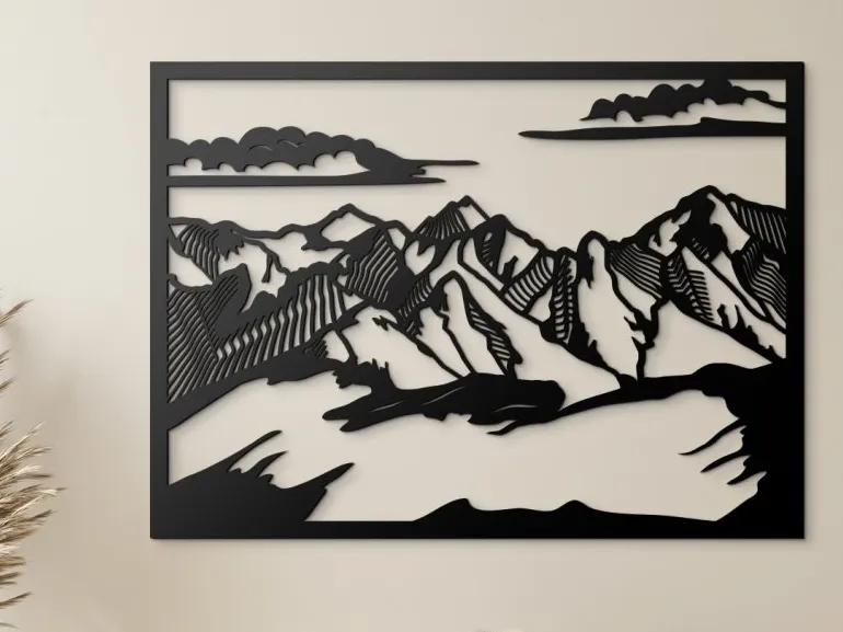 3D Wall Art Alps