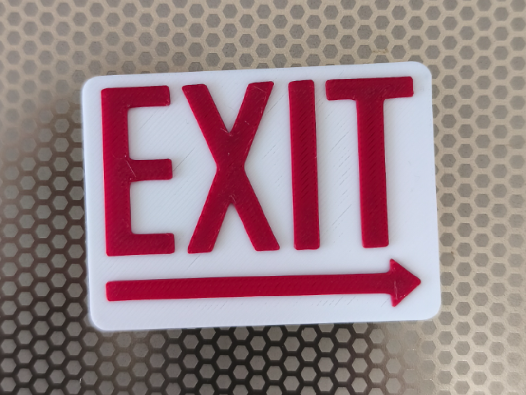 Panneau 3D EXIT