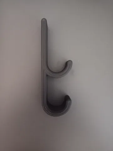 Modelo para impresión 3D: Gancho Doble de Pared - Paramétrico — vista de referencia 4