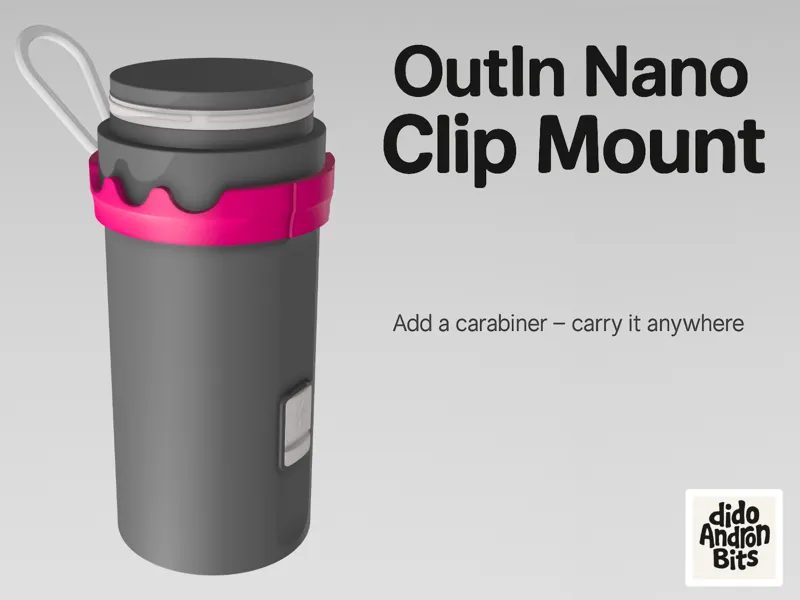 OutIn Nano Clip Mount – Carabiner Holder