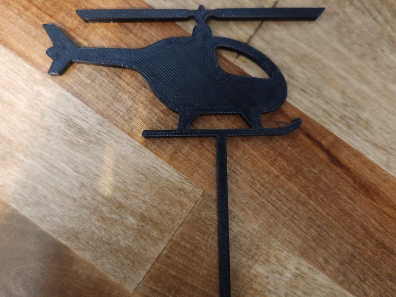 Cake Topper - Helicopter
