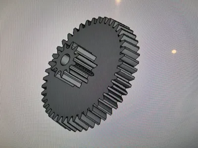 Bally EM pinball score motor gear box_gear one
