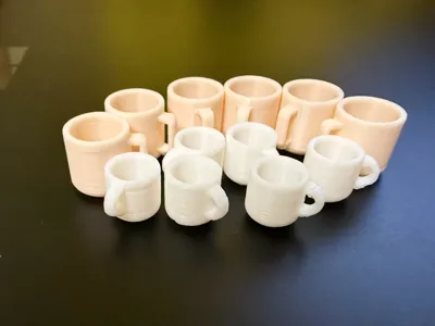 Dollhouse accessories - Mugs & Coffee Cups Set