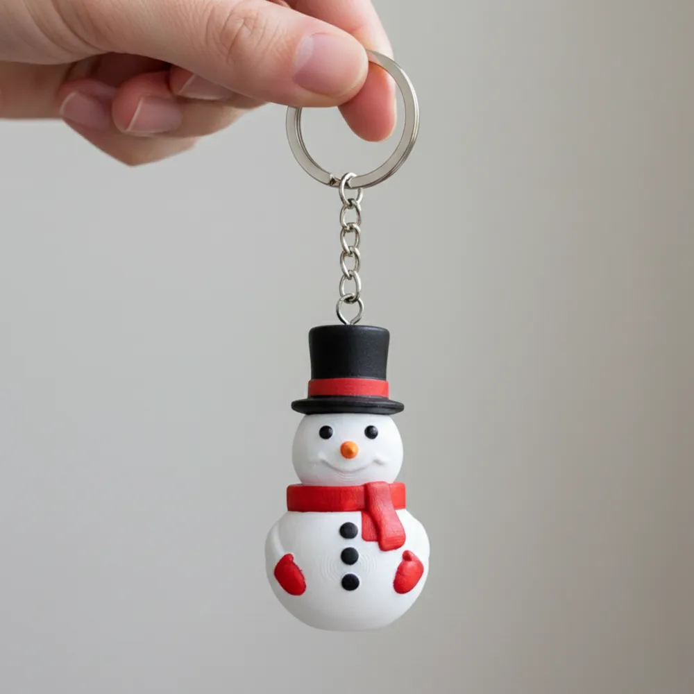 Cute Articulated Snowman, Flexi Christmas Ornament - Free 3D Print ...