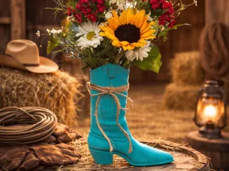 Cute Boot Vase