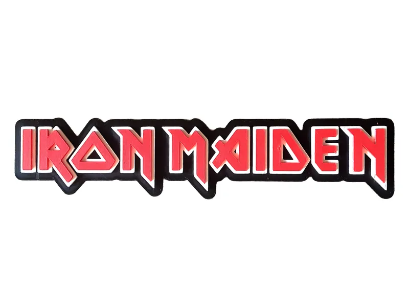 Iron Maiden Logo 2D Wall Art Heavy Metal Band