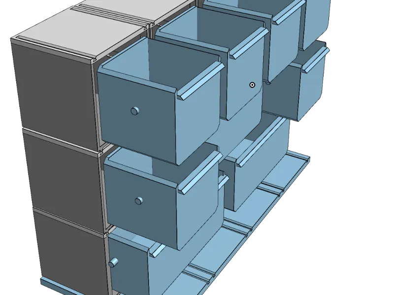 modular desk storage