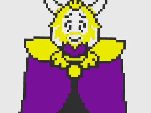 Asgore Undertale Keychain