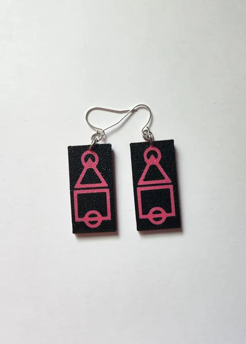 Squid Game earrings view 2