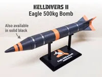 500kg Bomb Replica | For Non AMS, Print in Black