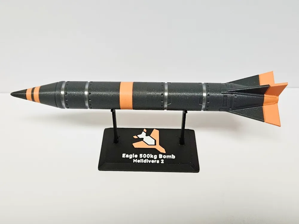 Helldivers II Eagle 500kg Bomb Replica - Free 3D Print Model - MakerWorld