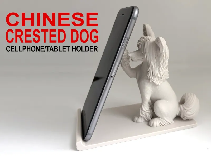 Chinese Crested Dog Cellphone/Tablet Holder