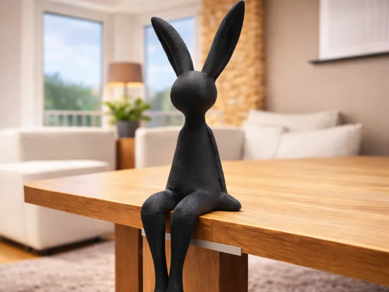 Sitting Easter Bunny (2-Piece Decor)