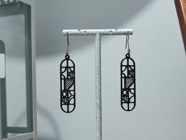 Aretes Ventana Art Déco