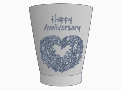 Anniversary Flower Vase