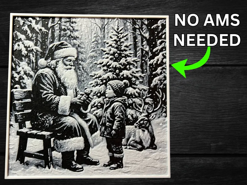 Classic Christmas 2 color Hueforge
